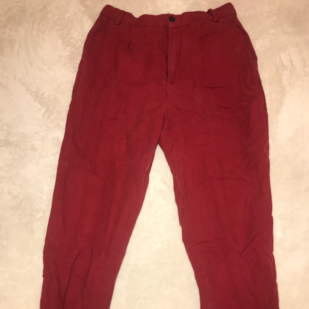 Red trousers